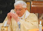 Pope Benedict XVI celebrating the Novus Ordo Liturgy