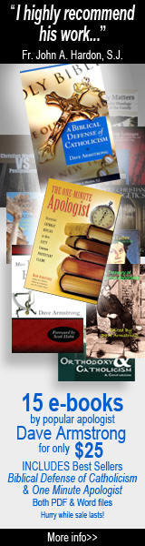 Great books by Dave Armstrong, Catholic Apologist. Tell Dave: Mike Humphrey from AskACatholic.com sent you!