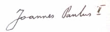 Act of Pardon with the Signature of Pope John Paul II Act of Pardon with the Signature of Pope John Paul II