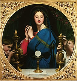 "The Virgin Adoring the Host" by The Jean Auguste Dominique Ingres